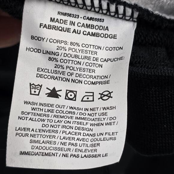 Jordan Hoodie Womens Extra Large Black Red Loose Fit Air 23 Graphic Pullover NBA - Picture 9 of 12